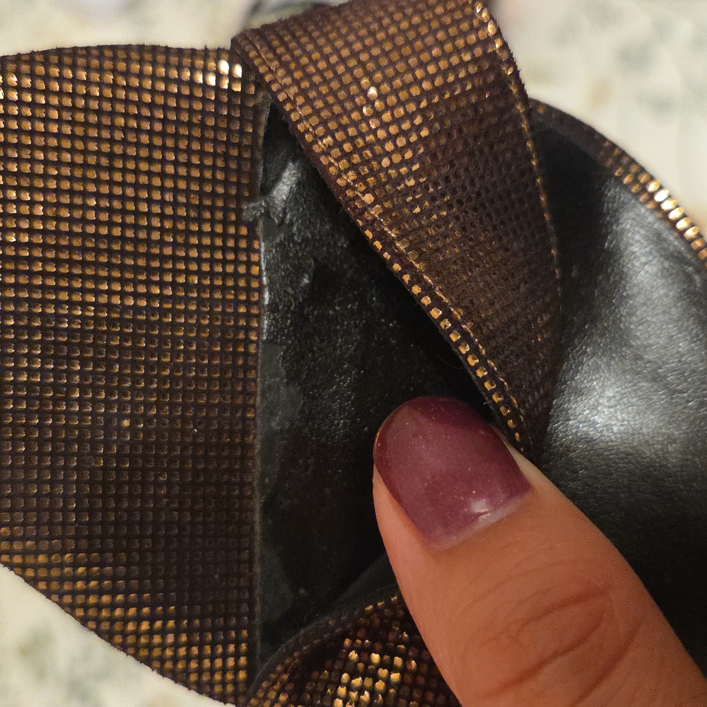 Nine West Women's Bronze Strappy Heels - Picture 8 of 8